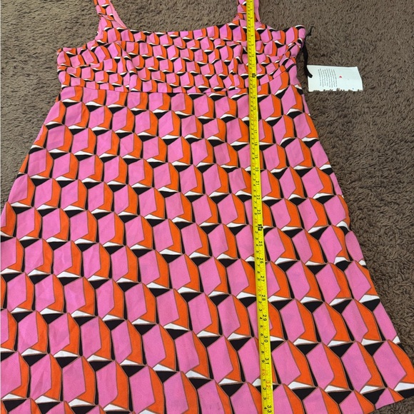 2 FOR $25 Diane Von Furstenberg Target Dress Pink Red Modern Geo Mini Dress 12 - Picture 8 of 10